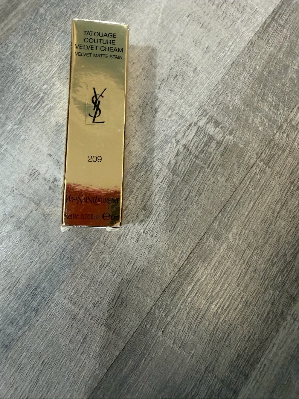 YSL Tatouage Couture Velvet Cream 209 Anti-Social Prune Lip Stain 6ml Sealed